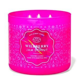 Wild Berry Jam Donut Candle
